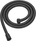 RUMOSE 59 inches Shower Hose Water Plating Shower Head Extension Hose Replacement Extra Long Stainless Steel Shower Tube Attachment Flexible Handheld Shower Sprayer Hose, Matte Black