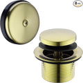 BESTILL Tip-Toe Bathtub Drain Bath Tub Trim Set Conversion Kit with Overflow Faceplate, Brushed Gold