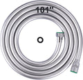 Aleasha 101 Inches Extra Long Shower Head Hose Extension for Bathing, Toilet Cleaning, Dogs, Bathroom - Chrome Handheld Shower Hose