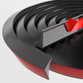 118inch Water Guard for Kitchen Sink，Silicone Rubber Kitchen Splash Guard, Corner Water Retaining Dam Strip for Countertop,Shower, Bathroom，Self Adhesive Caulk Seal Strip Edge Trim (Black)
