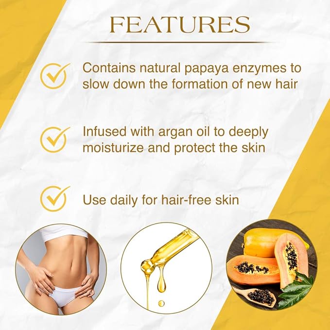 GiGi Post Waxing Treatment, Slow Grow Hair Inhibitor Lotion with Argan Oil, Hair Growth Minimizer for Men and Women, 8 oz, 1 Pack