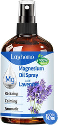Magnesium Oil for Feet,Pure Magnesium Spray for Sleep,Liquid Topical Athletes Foot Spray Soothing Sore Muscles,Relaxing Leg Cramps Pain Ultra Concentration with Lavender Oil - 200ML