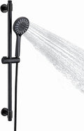 Adjustable Shower Slide Bar with 5-Function Handheld Shower Head, Stainless Steel Grab Slide Bar Combo with Extra Hose (Oil Rubbed Bronze)