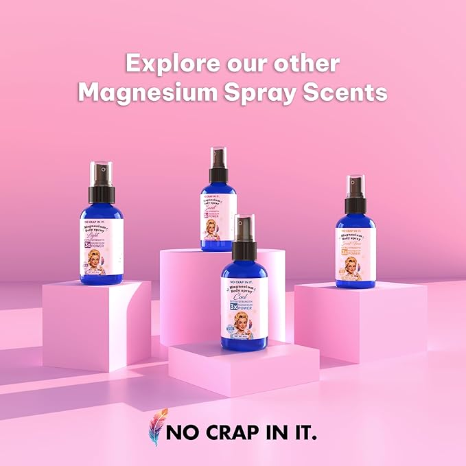 No Crap In It Magnesium Spray, Triple Action!- Your Way to Wellness | Immediate Relief with Our Unique Magnesium Glycinate, Citrate, Chloride Blend Spray (Light)