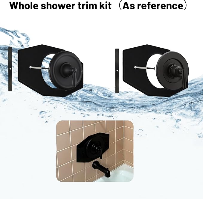2 Pack One-Hole-Remodel-Cover-Plate Compatible with Moen and Delta Bathtub and Shower Valves, Renovation Shower Cover Plate Replace 2 Handle or 3 Handle Shower