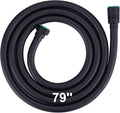 Aleasha Shower Hose, 79 Inches Extra Long Shower Head Hose Extension for Bathing Toilet Cleaning Dogs Bathroom Bathing Matte Black Handheld Shower Hose