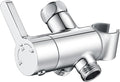 3 Way Shower Diverter Valve with Hand Shower Holder, G1/2 Shower Head Splitter, Shower Arm Diverter (Chrome)