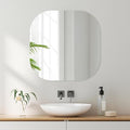 VASUHOME Frameless Bathroom Mirror, 24 x 24 Inch Wall Vanity Mirror, Large Wall Mounted Mirrors for Bathroom, Living Room, Bedroom, Entryway