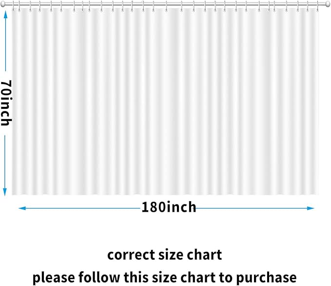 Clawfoot Tub Shower Curtain Liner 180x70 Inch Clear Warp Around Extra Wide 36 Metal Hooks Heavy Duty Vinyl Bath Curtain for Clawfoot Stand Up Tub for Bathroom Tub PEVA Waterproof