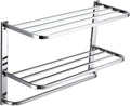 LUANT 3-Tier Bathroom Shelf with Towel Bars, Stainless Steel Wall Mounting Rack,29-1/4 Inch