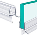 POZIA Clear Frameless Glass Shower Door Bottom Seal | Shower Door Sweep for Leak-Proof, Quick Installation to Create Reliable Water Barrier (1PACK-3/8in-23mm Gap)
