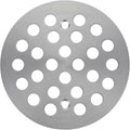 Round 4.25 Inch Screw-in Shower Drainer Cover Replacement 304 Stainless Steel 4-1/4 inch Floor Drain Grate with Screws (1, Brushed Nickel)