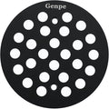 Round 4.25 Inch Screw-in Shower Drainer Cover Replacement 304 Stainless Steel 4-1/4 inch Floor Drain Grate with Screws Black