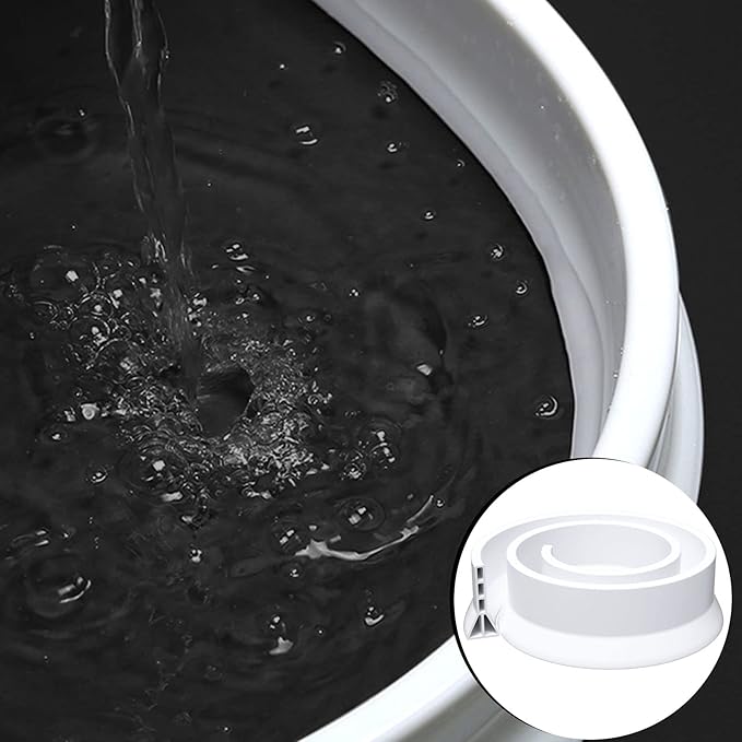 3" High Shower Threshold Water Dam 118 IN Collapsible Shower Water Splash Guard for Curbless Shower Threshold Barrier Water Stopper for Wet and Dry Separation Bathroom and Kitchen (White)