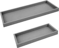 Countertop and Vanity Tray - 2 PC (11” and 7”) Shatterproof Silicone Kitchen and Bathroom Trays for Counter, Kitchen Soap Dispenser Tray, Vanity Trays for Bathroom, Perfume Key Tray
