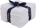 Everplush Youth Style 6-Piece Wash Cloth Set - Cotton + Microfiber, High Absorbency, Extra Soft, Fluffy, Skin-Friendly Cotton, Durable, Face & Hand Use