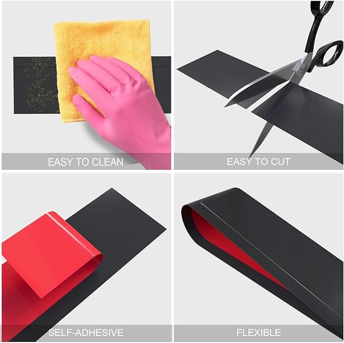 Duzzy Flexible Baseboard Molding Trim, 5 Inch(W) x 60 Feet(L) Peel and Stick Rubber Wall Trim Molding, Self-Adhesive Vinyl Wall Base Cove Base