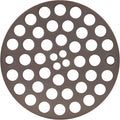 4" Screw-in Shower Drain Cover, Oil Rubbed Bronze - Solid Brass, 4" OD, Screws Included