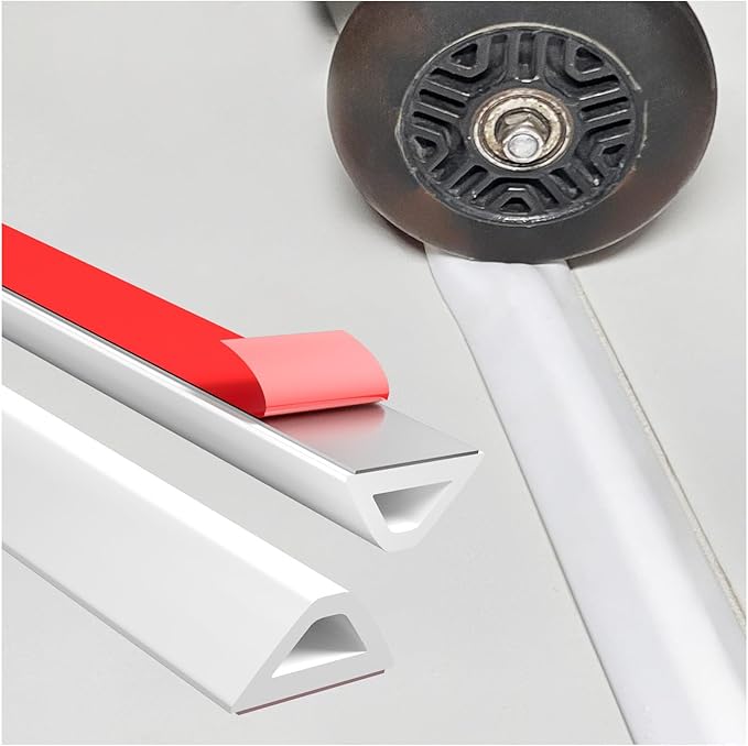 Shower Threshold Water Dam Barrier – 67in Self-Adhesive, Waterproof, Flexible Silicone, Customizable, Easy Install, Prevents Water Leakage & Slipping, Wheelchair Access
