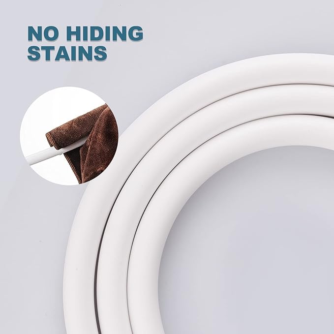 Aleasha Shower Hose, 120 Inches Extra Long Shower Head Hose Extension for Bathing Toilet Cleaning Dogs Bathroom Bathing White Handheld Shower Hose
