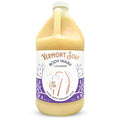 VERMONT SOAP Natural Body Wash with Shea Butter, Mild Gel Body Wash for Moisturizing and Soothing Skin, Fragrance Free Body Wash for Women & Men (Lavender, 64oz)