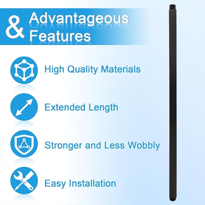 Ceiling Mount Rain Shower Head Extension Arm with Flange 20 Inches Square Straight Extender Extension Pipe Replacement, Long Shower Arm for High Ceiling,Oil-Rubbed Bronze