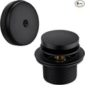 BESTILL Tip-Toe Bathtub Drain Bath Tub Trim Set Conversion Kit with Overflow Faceplate, Matte Black