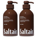 Saltair Body Wash, Driftwood 2-Pack. Moisturizing Body Cleanser with Hyaluronic Acid - Luxury Shower Gel for Women and Men. Vegan, Cruelty-Free, Paraben-Free. 2x 17oz Pump Bottles