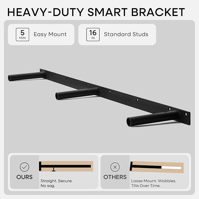 Homeforia 48 inch Natural Floating Shelf, High End Solid Real Wood 48inch Small Floating Shelves for Wall Mounted, Natural Wooden Floating Shelves, Heavy Duty Bracket, 48 X 6.5 X 1.75 in, Set of 3