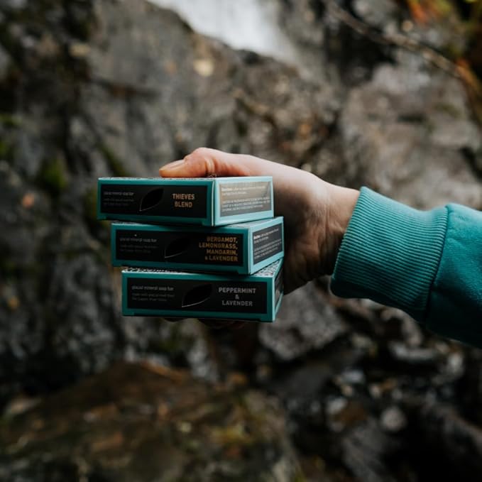 Alaska Glacial Cold-Process Mineral Clay Soap Bar made with Organic Oils | Face, Body, Shampoo & Shave | Hydrates & Detoxifies | For All Skin Types – Citrus Blend, 2 Pack