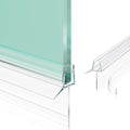 2-Pack Frameless Shower Door Bottom Seal (1/4" X 36") Clear Glass Seal Strip Shower Door Sweep - Stop Shower Leaks
