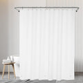 White Shower Curtain Liner 72 x 72 inch Plastic Shower Liner Washable Inside Shower Curtain Liner PEVA Shower Curtains for Bathroom with Magnets and Rustproof Metal Grommet Holes