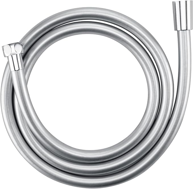 Chrome Shower Hose Extra Long 79 Inches Explosion Proof Anti Winding Toilet Spray Bidet Hoses Flexible ＆ smooth Rv Shower Hose Replacement High Pressure Shower Head Hoses PVC