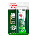 Silicone Caulk - Squeeze Tube Silicone Sealant for Wood, Kitchen, Bathroom, Sink, and Windows - Multi-Purpose & Waterproof (Clear)