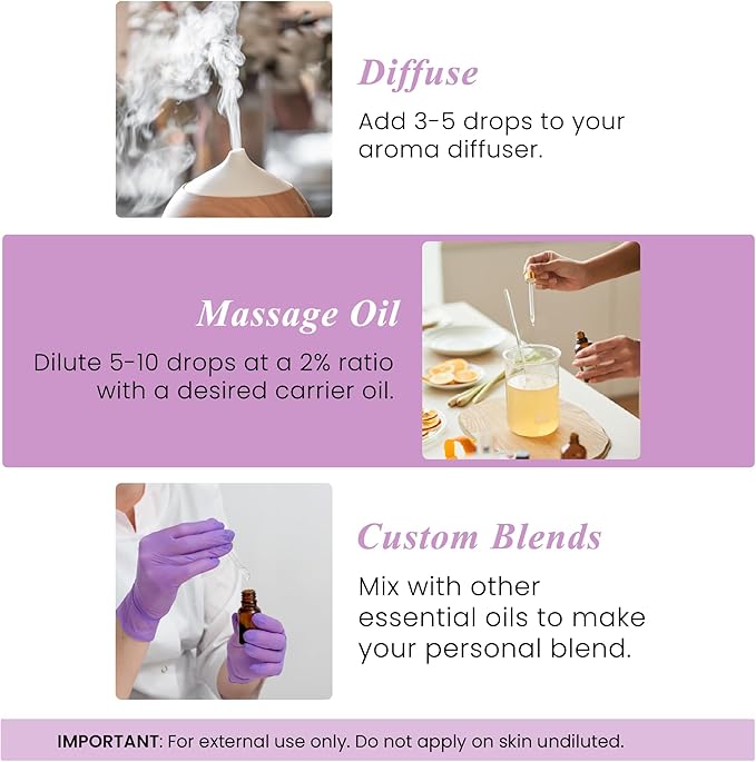 Handcraft Blends Organic Lavender Essential Oil – 1 Fl Oz – 100% Pure and Natural – Premium Grade Essential Oil for Diffuser and Aromatherapy