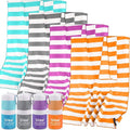 Sfee 2 in 1 Microfiber Oversized Beach Towel, Quick Dry Towel Travel Towel Camping Towel Super Absorbent Compact Lightweight Sports Gym Towels for Beach,Gym, Hiking, Pool, Backpacking, Bath, Yoga