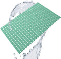 Modern Simplicity Family Expenses Bathroom Bathtub Floor Non-Slip mat with Drainage Hole with Sucker Shower Bathroom Foot pad (Green)