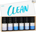 Fragrance Oil Set, MitFlor Clean Essential Oils for Diffusers for Home, 6 x10 ml, Fragrance Oil for Candle Soap Making, Aromatheraphy Oils Gift Set, Fresh Linen, Pure Soap and More Scents