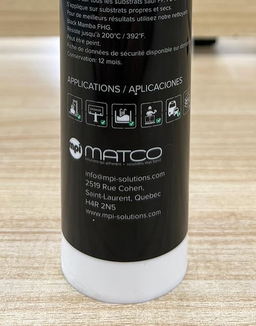 Black Mamba FHG High Tack Adhesive - Mono Component Polymer Sealant, Extreme Temperature Resistant, Paintable, Solvent-Free, Heavy Duty Construction Adhesive - White - 2 Pack