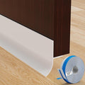 T-Shaped Silicone Door Weather Stripping for Side, 1.37 in x 50 Ft Door Draft Stopper Shower Seal Strip for Door Frame & Windows and Shower Sweep Gaps(White)