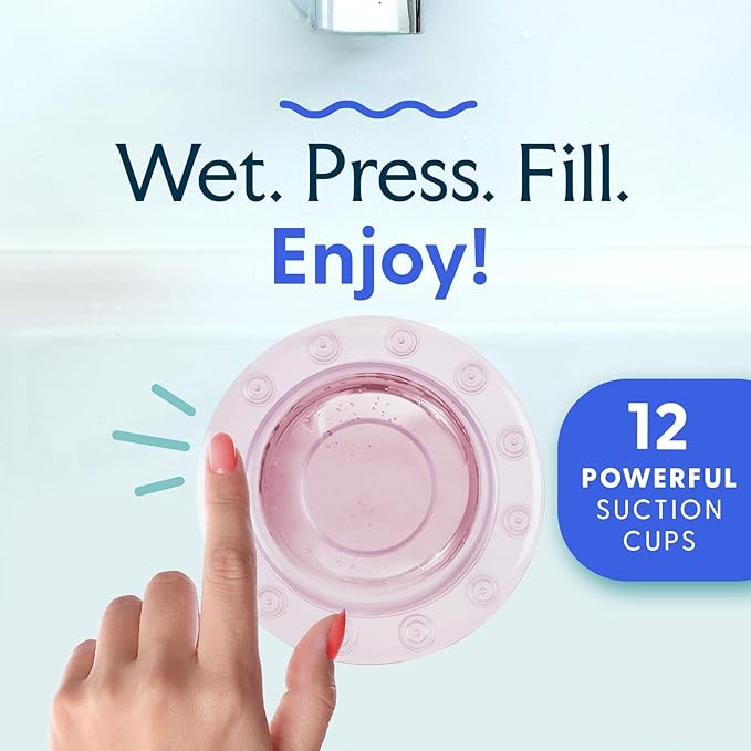 SlipX Solutions Bottomless Bath | Overflow Drain Cover for Tub | Best Gifts for Mom, Spa & Bath Accessories | Drain Block, Water Stopper Plug | Bath Essentials for Women | 4" Diameter, Coral