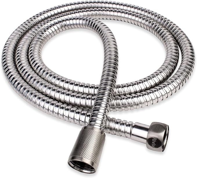 Shower Hose, 90 Inch Extra-Long Stainless Steel Handheld Stainless Steel Insert and Nut,Brushed Nickel Finish