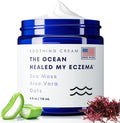 The Ocean Healed My Eczema Natural & Soothing Eczema Cream - Hydrating & Nourishing Psoriasis Cream with Sea Moss & Colloidal Oatmeal - Quick Absorbing Anti Itch for Dry Sensitive Skin (4oz)
