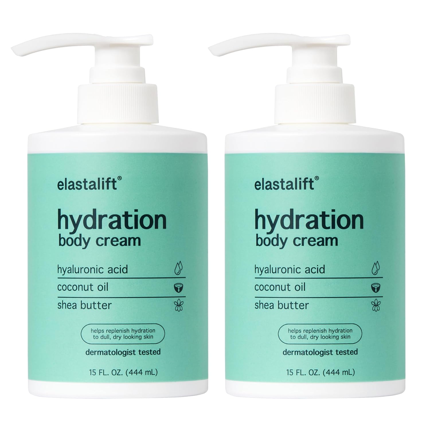 Elastalift Hyaluronic Acid Moisturizer Body Lotion | Anti Aging Skin Care Body Cream & Face Lotion Diminishes Look Of Wrinkles, Sagging Skin, Crepey Skin, Cellulite, Stretch Marks, & Dry Skin, 2-Pack