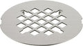 4-1/4 inches Snap-On Round Shower Drain Cover, Stainless Steel (Brushed Nickel)
