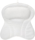 YHan 4D Air Mesh Bath Pillow for Tub - Soft Neck & Back Support with Non-Slip Suction Cups, Relaxing Spacer Mesh Material, Spa Accessories Gift