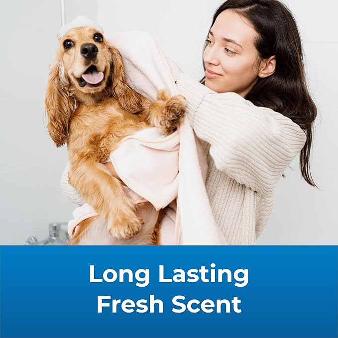 Pet-Ag Fresh ’n Clean Scented Shampoo, Classic Fresh Scent - 18 oz - Moisturizes with Vitamin E & Aloe Vera - Strengthens & Repairs Coats - Soap Free
