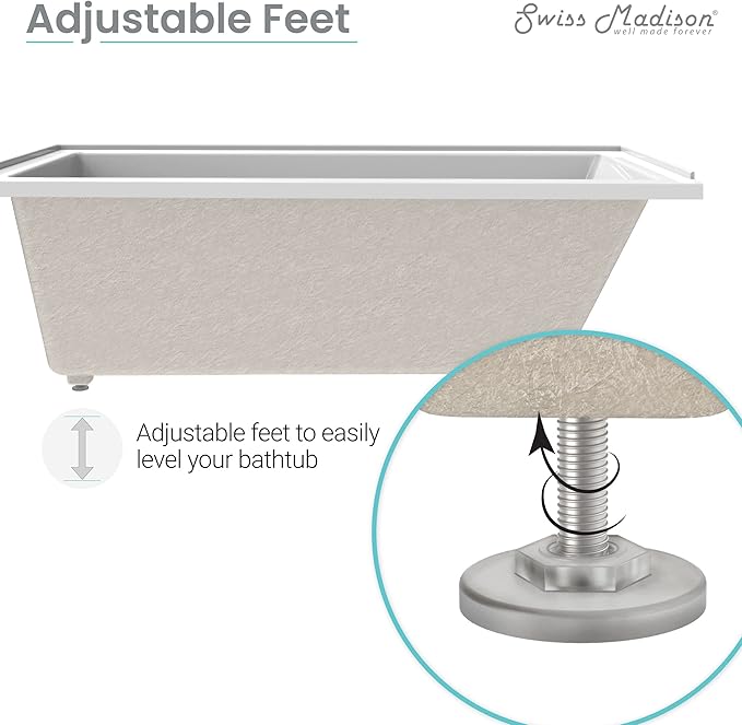 Swiss Madison SM-DB567 Voltaire 72x36 Drop In Bath