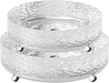 2 Pcs Lazy Susan Organizer, 9in &11in Elegant Lazy Susan Turntable Organizer, Modern Rotating Storage Organizer for Kitchen, Bathroom, Vanity, Countertop