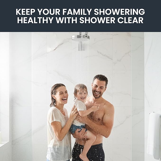 Shower Clear-The World’s Only Cleanable Shower Head with Patented Open-Clean Design to Reduce Moisture and Buildup, High Pressure Flow, Universal Fit -Nickel (1.1 lbs, 5.5 inches)